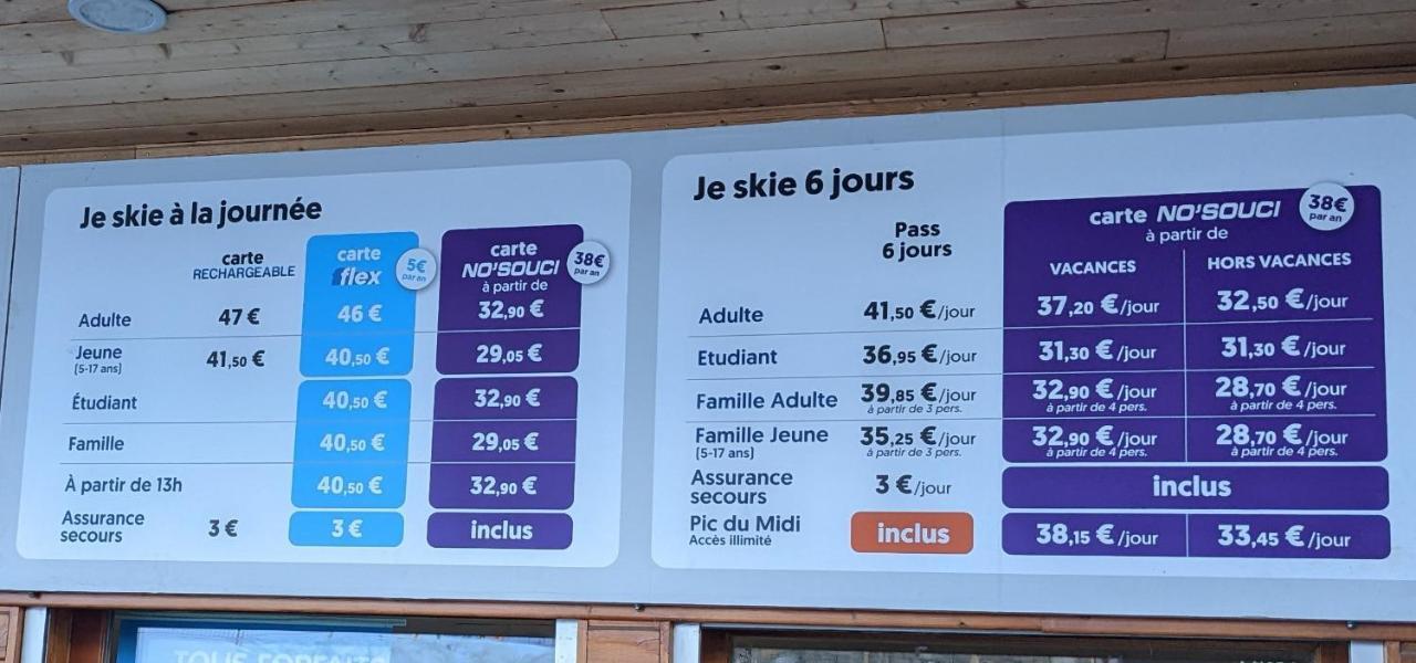 Andemu Studio cabine 2 à 4 personnes Barèges Esterno foto
